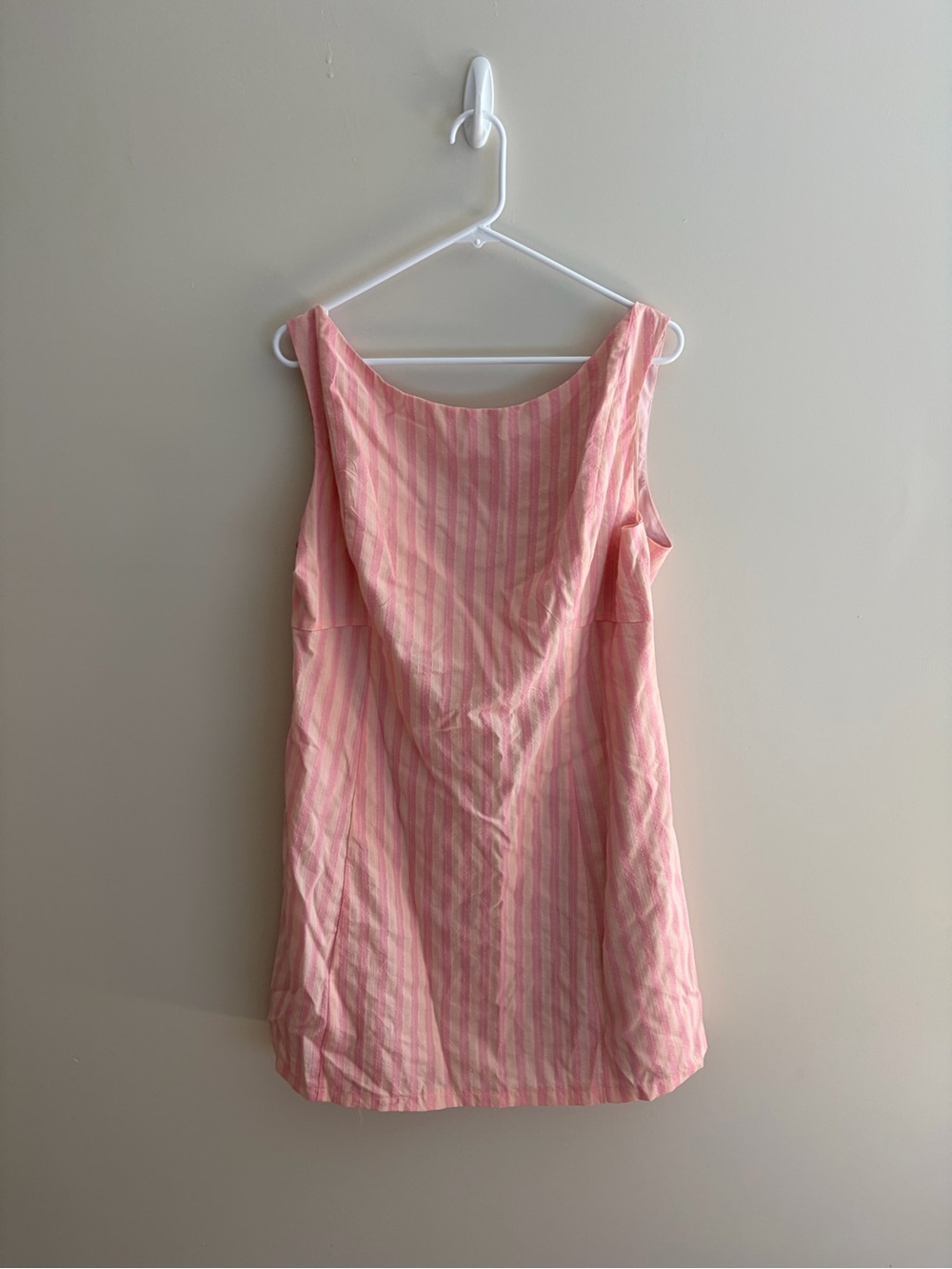 Altar'd State Pink & White Striped Tank Dress